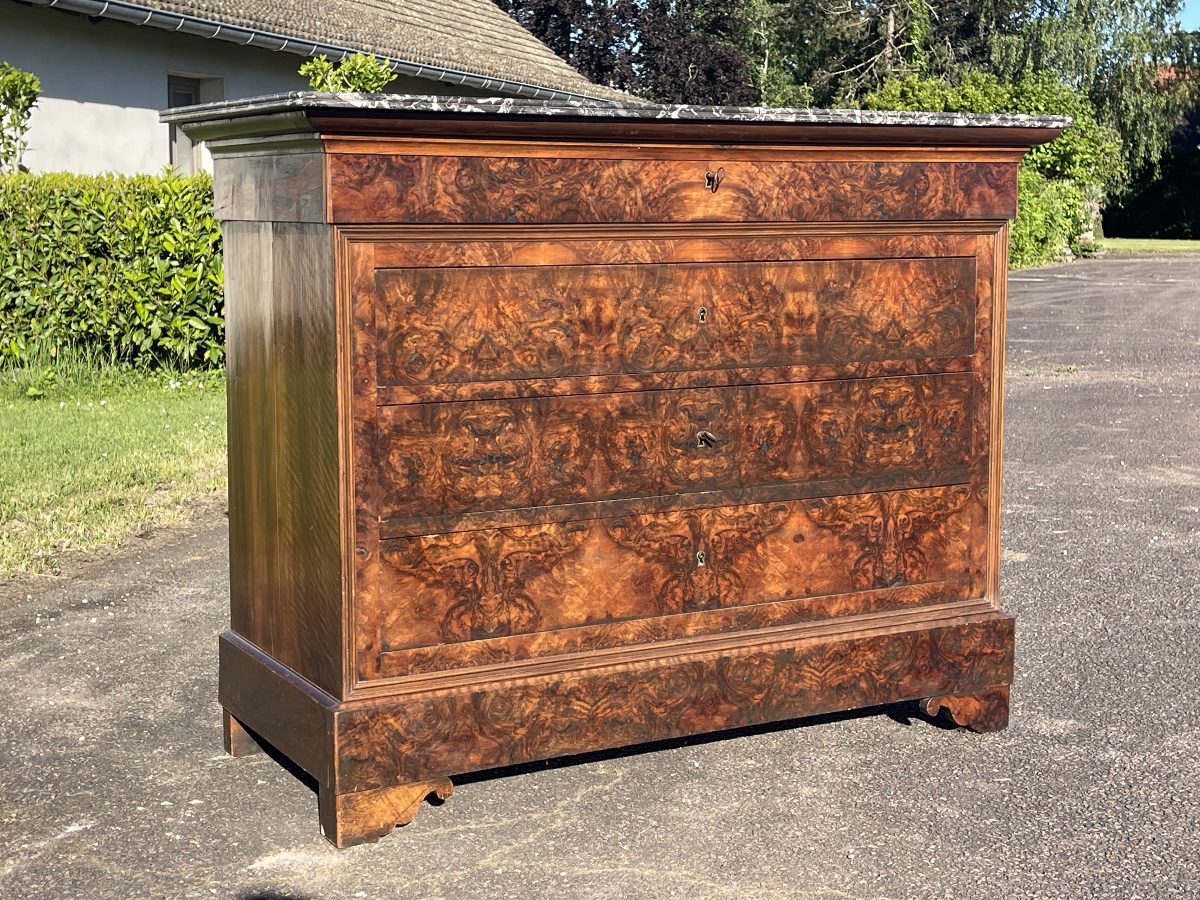 Louis Philippe Walnut Chest Of Drawers