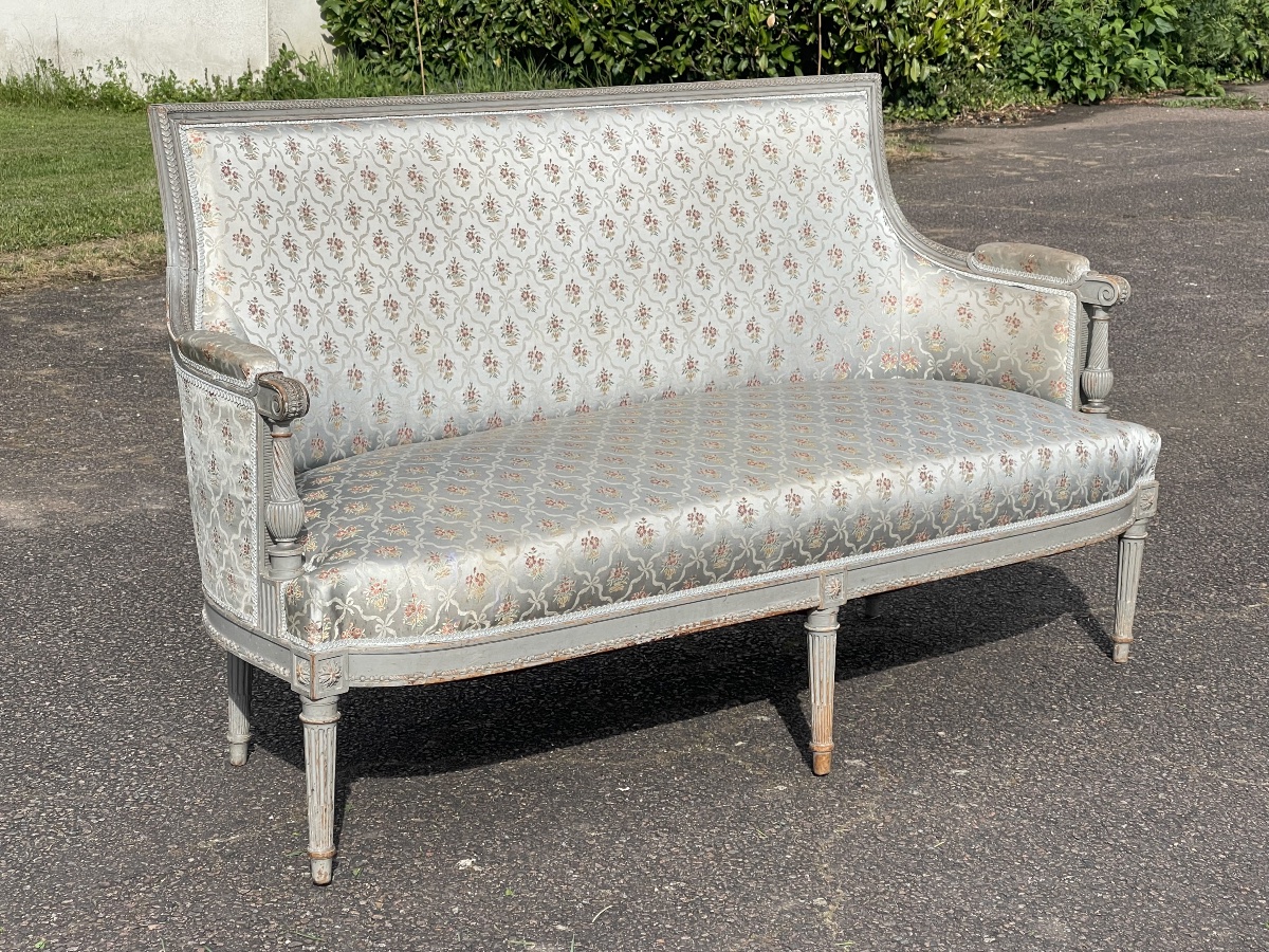 Banquette / Canapé de Style Louis XVI-photo-2