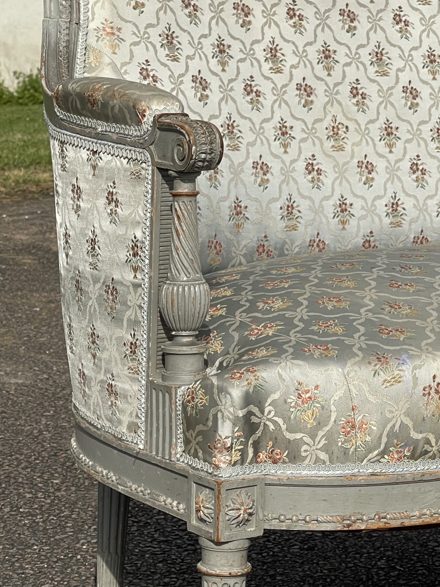 Banquette / Canapé de Style Louis XVI-photo-3