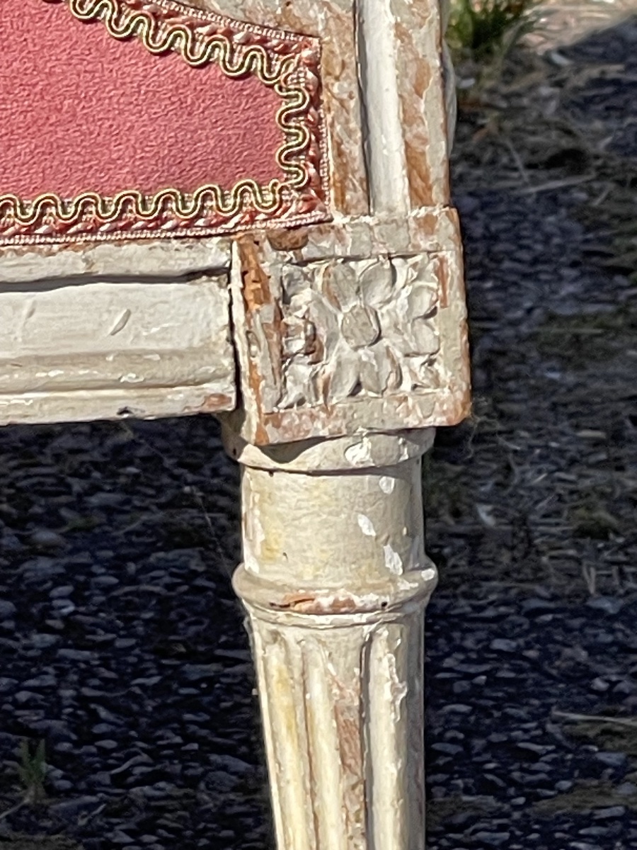 18th Century - Pair Of Louis XVI Period Bergères-photo-4
