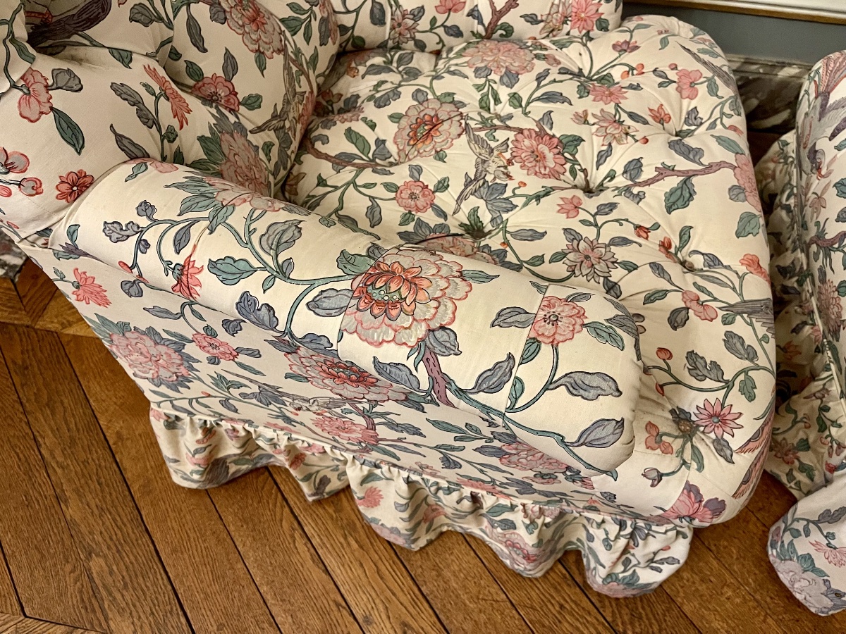 Pair Of Napoleon III Bergères / Armchairs-photo-1