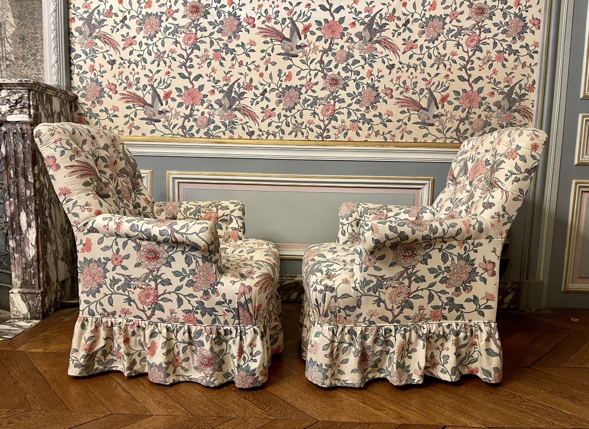 Pair Of Napoleon III Bergères / Armchairs-photo-3