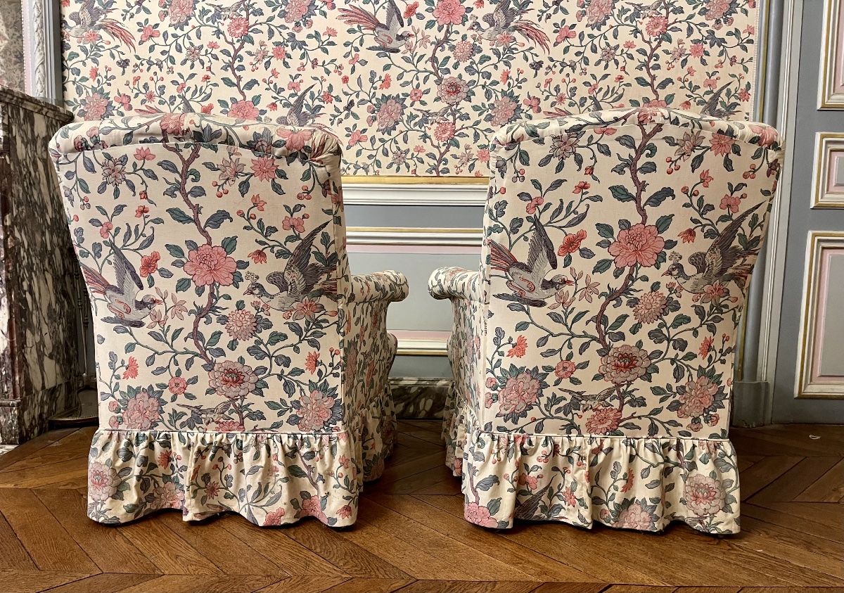 Pair Of Napoleon III Bergères / Armchairs-photo-4