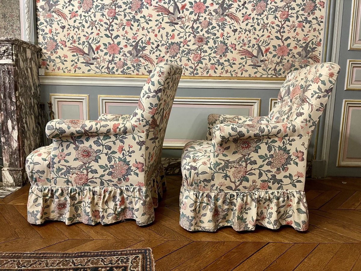Pair Of Napoleon III Bergères / Armchairs-photo-5