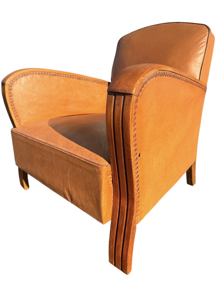 Club Armchair Art Deco Style-photo-3