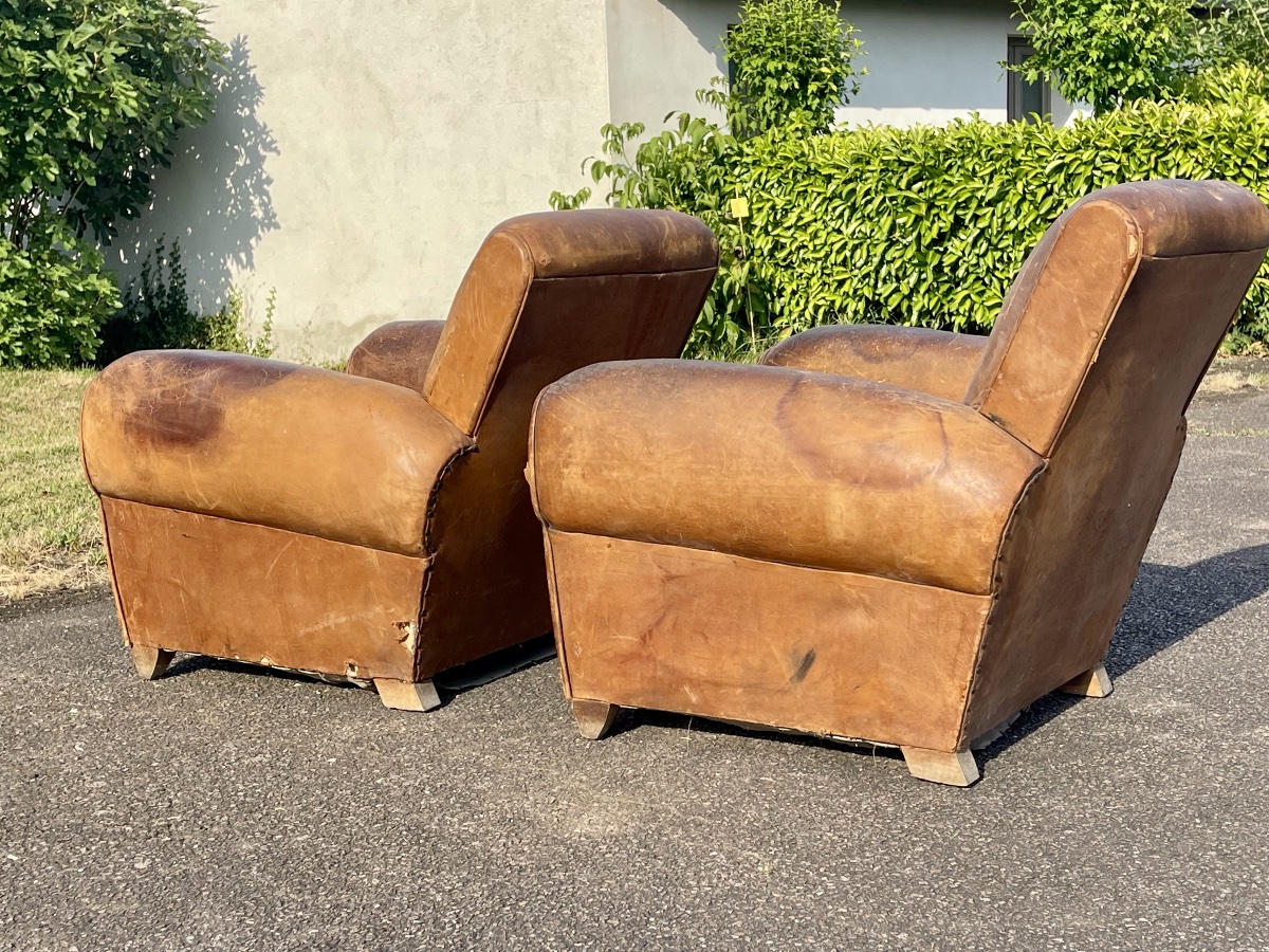 Pair Of Club Chairs -photo-5