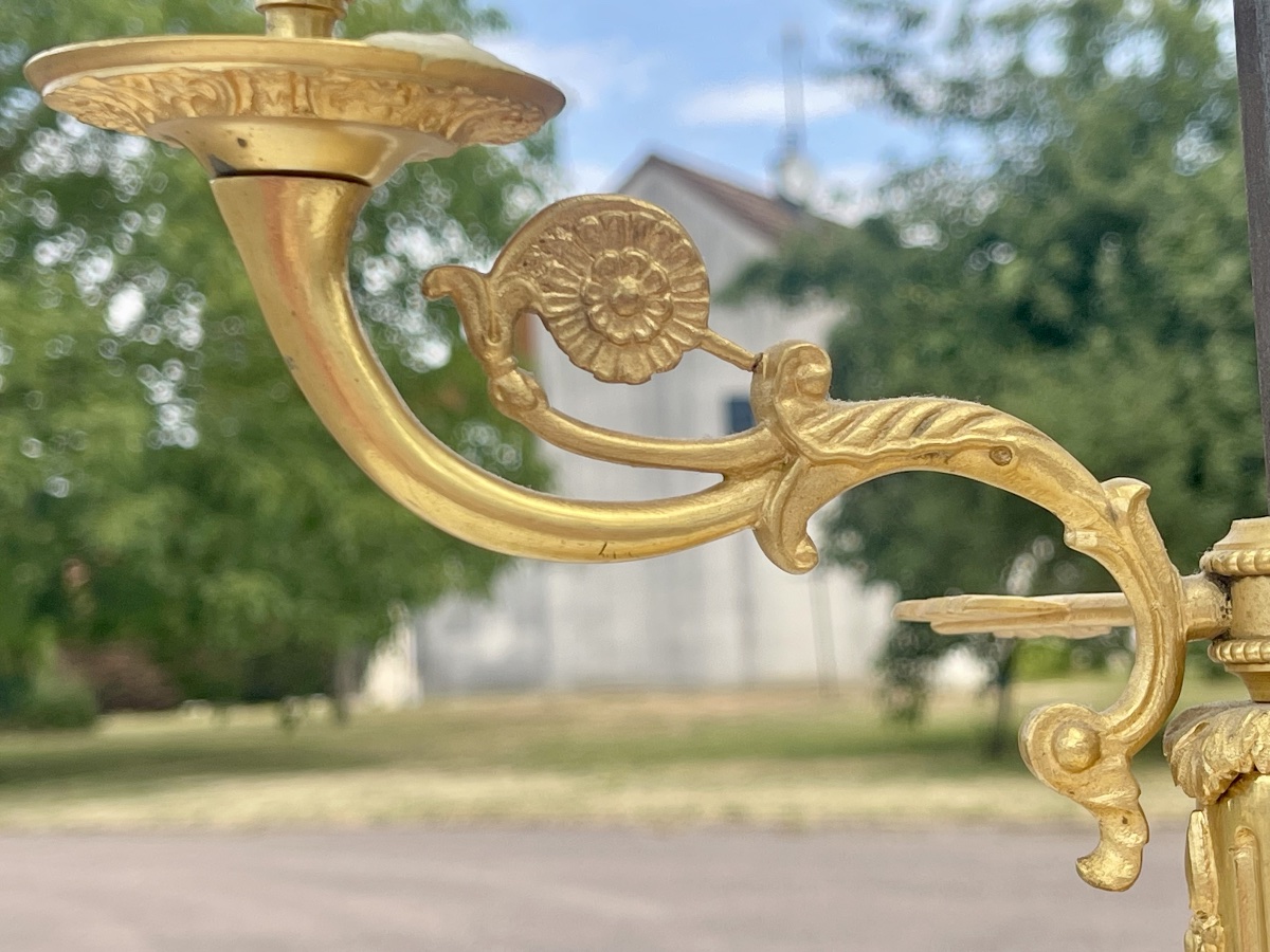 Gilded Bronze Hot Water Bottle Lamp-photo-5