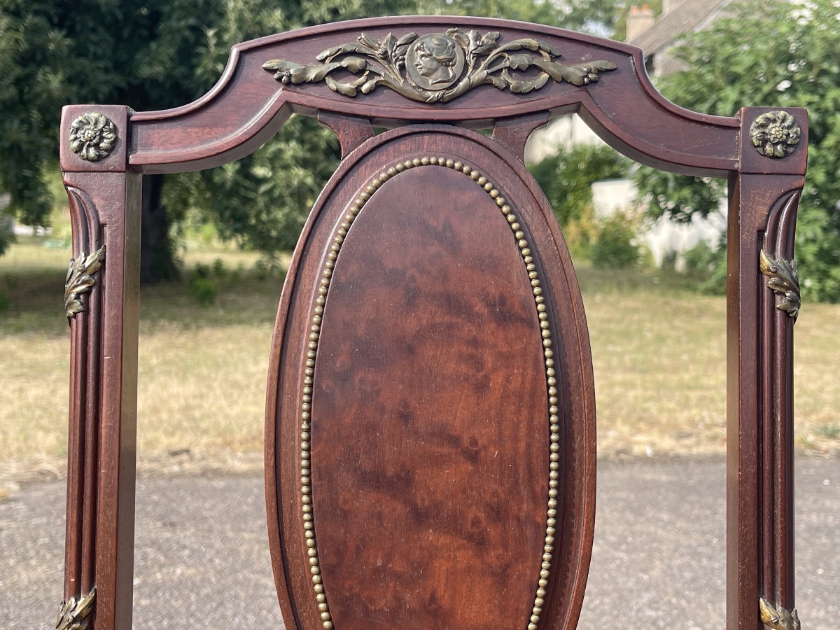 Paire de Chaises Style Louis XVI-photo-1
