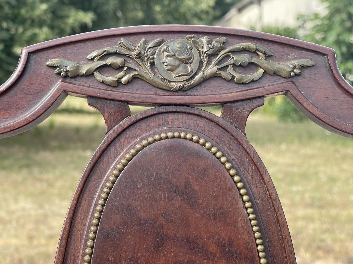 Paire de Chaises Style Louis XVI-photo-2