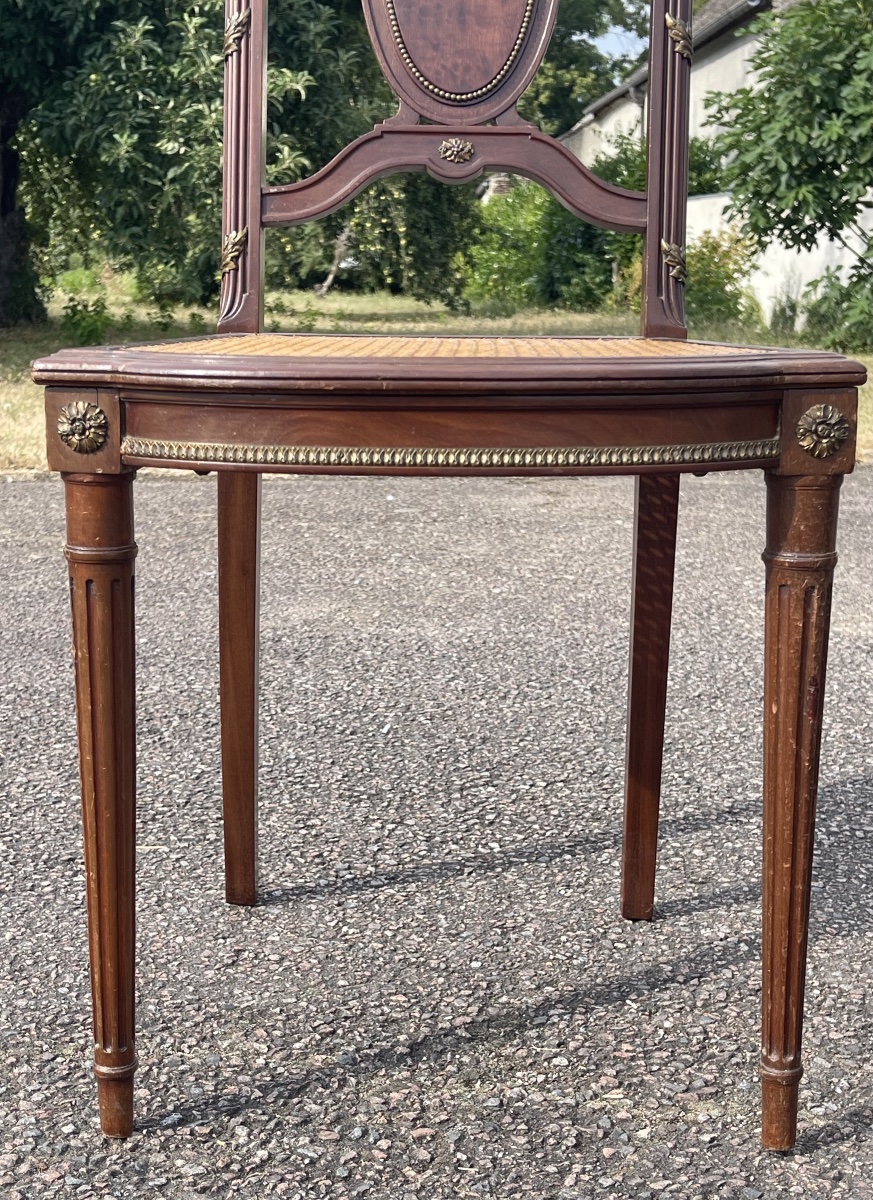 Paire de Chaises Style Louis XVI-photo-4