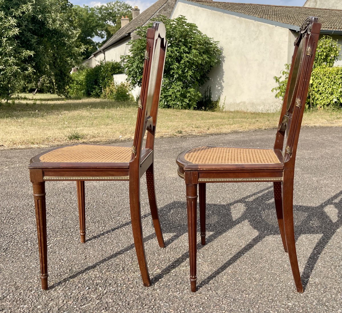 Paire de Chaises Style Louis XVI-photo-6