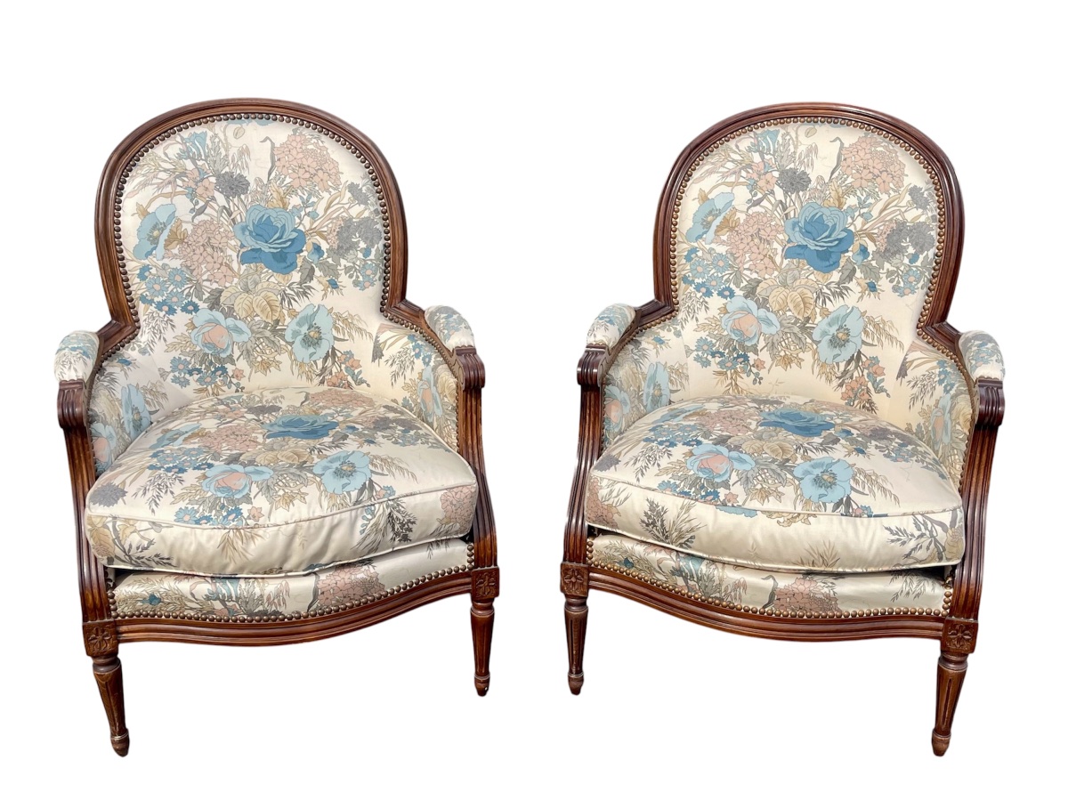 Paire de bergères Style Louis XVI