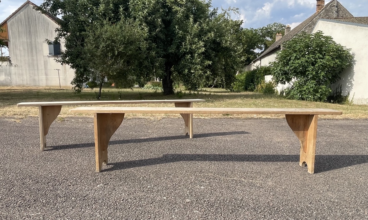 Paire de Bancs en Hêtre -photo-3