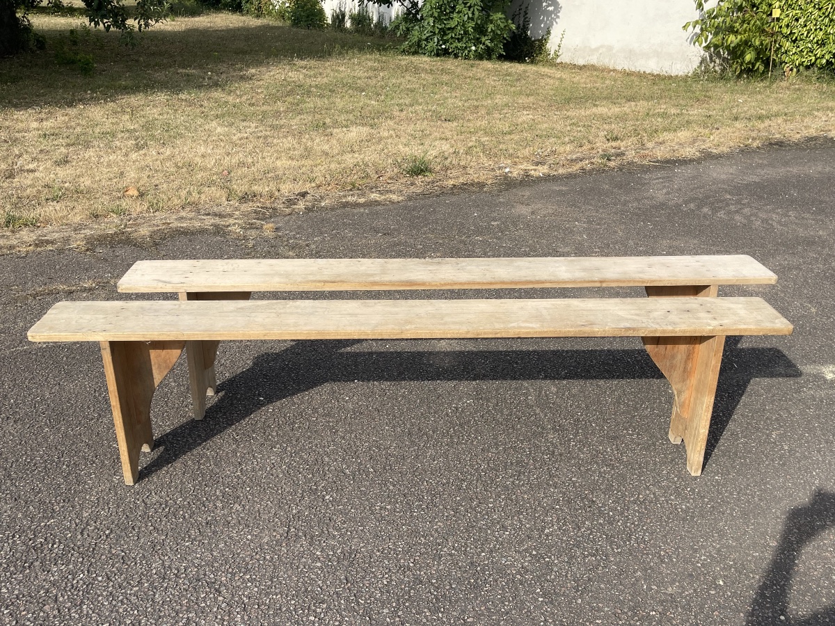 Paire de Bancs en Hêtre -photo-4