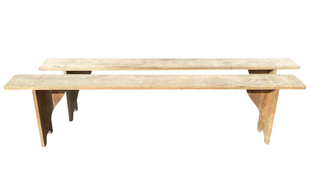 Paire de Bancs en Hêtre 