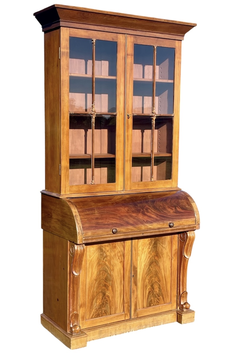 Bureau Bibliothèque Vitrine Époque Victorienne