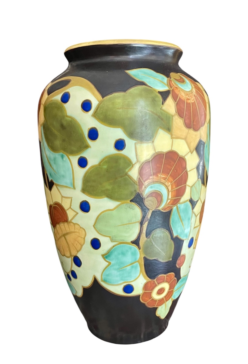 Charles Catteau - Boch Keramis Vase, Art Deco Style -photo-4