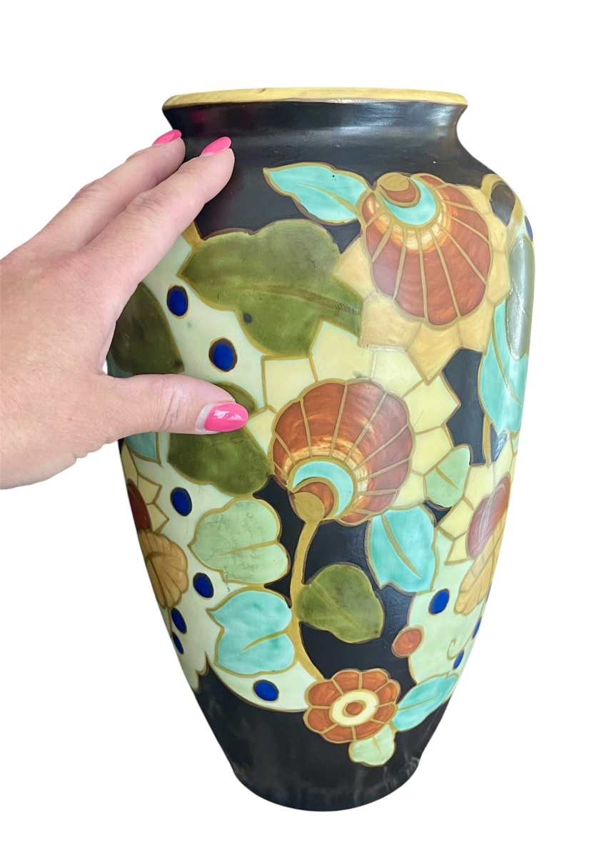 Charles Catteau - Boch Keramis Vase, Art Deco Style -photo-2
