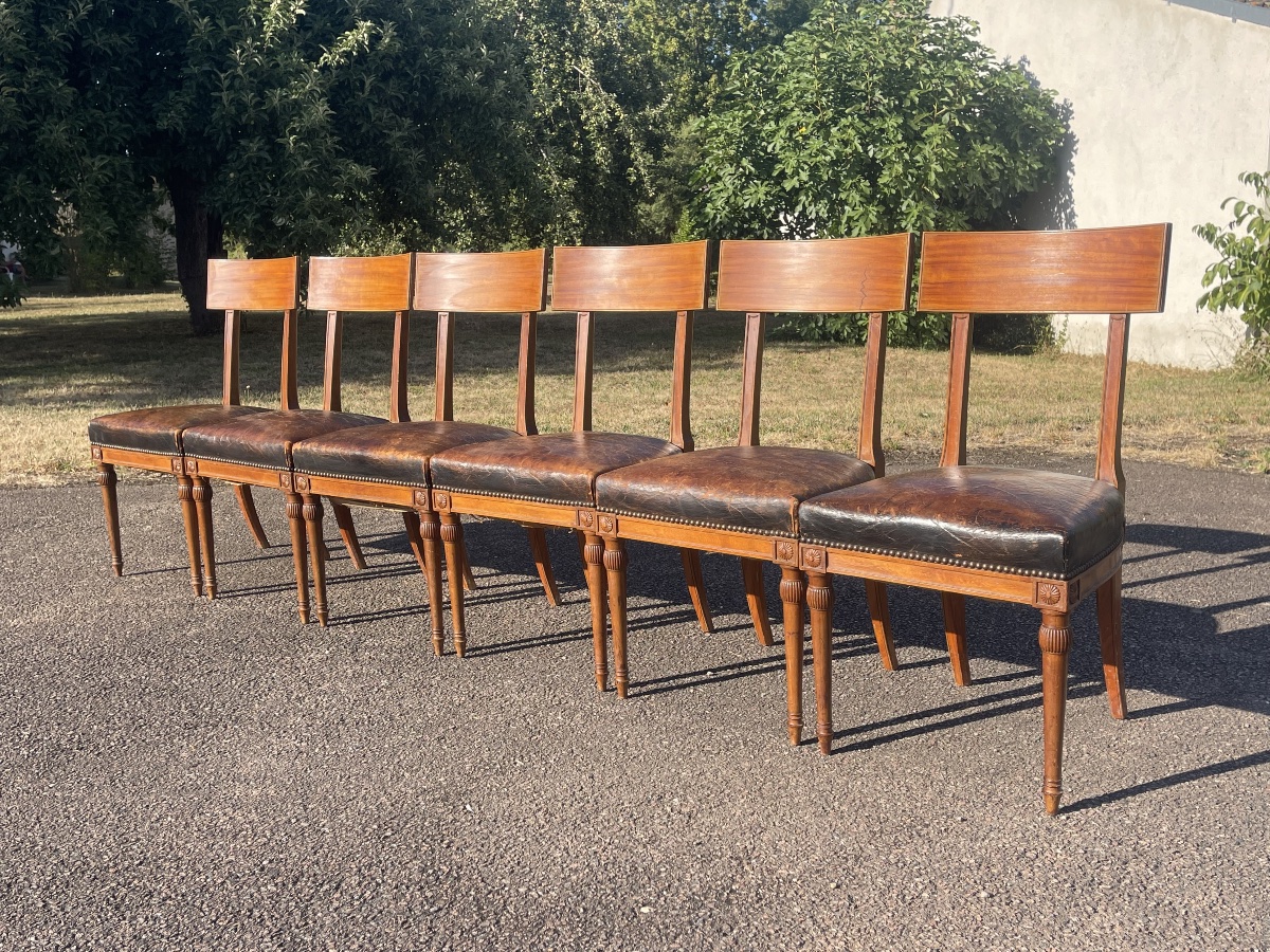 6 Mahogany Chairs -photo-2