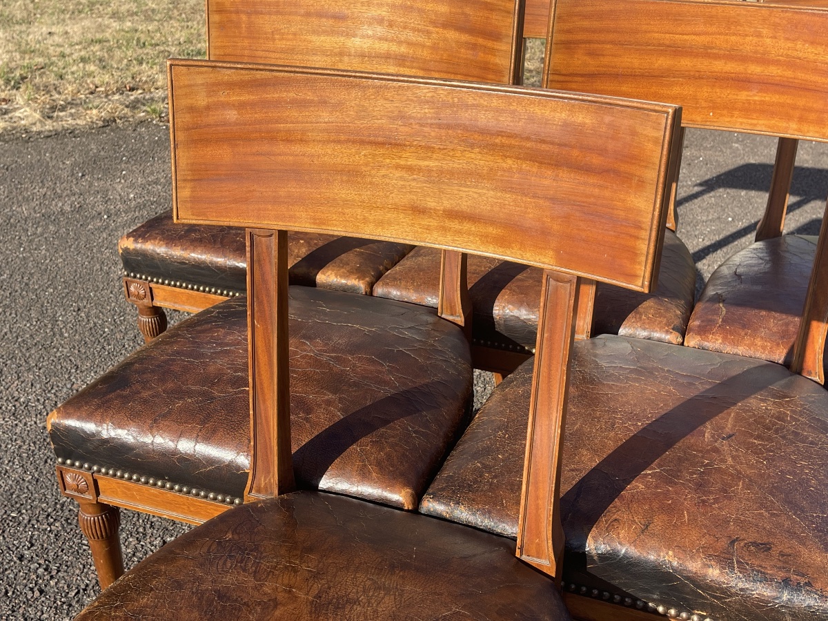 6 Mahogany Chairs -photo-4