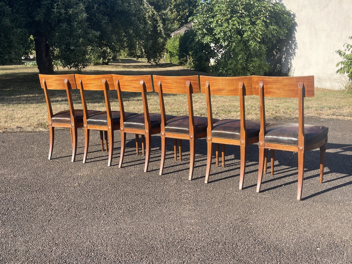 6 Mahogany Chairs -photo-7