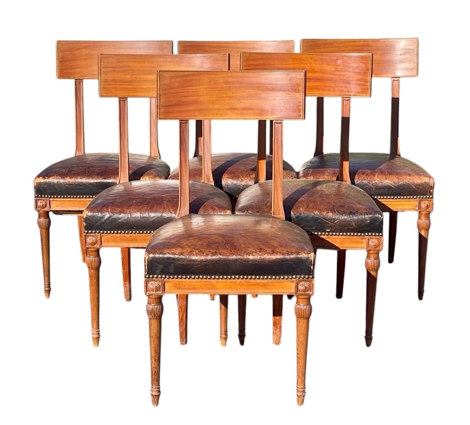 6 Mahogany Chairs 