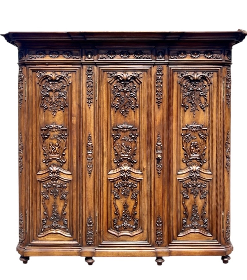 Liège-style Walnut Cabinet 
