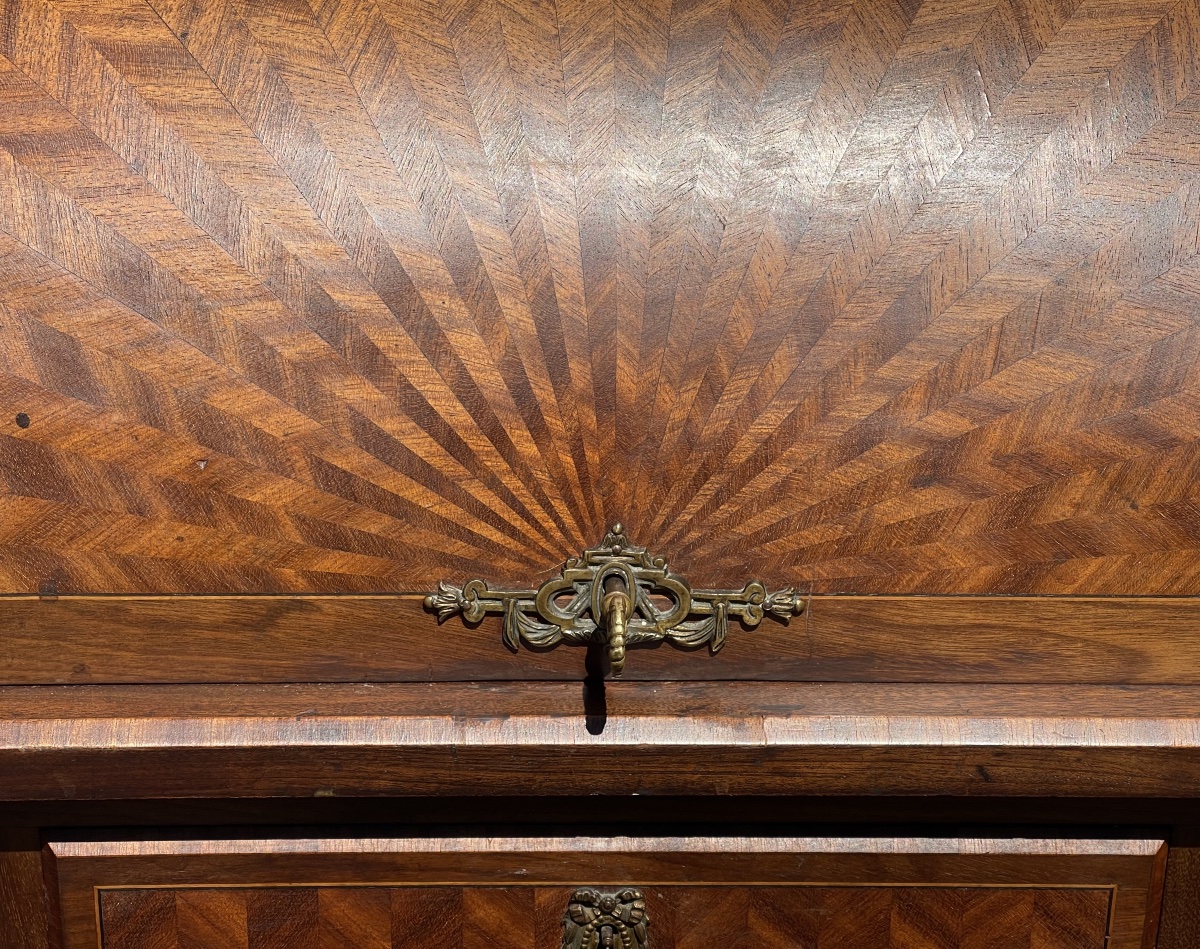 Small Louis XVI-style Cylinder Desk-photo-1