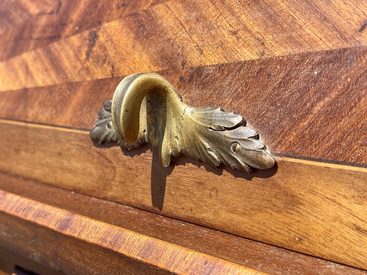 Small Louis XVI-style Cylinder Desk-photo-5
