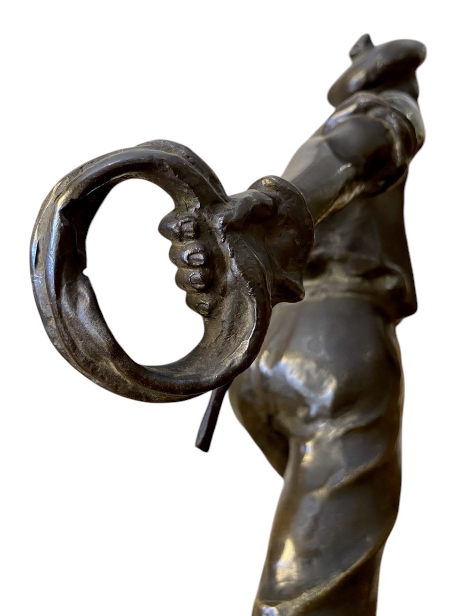 Arthur Puyt - Bronze, Sailor Throwing A Rope-photo-4