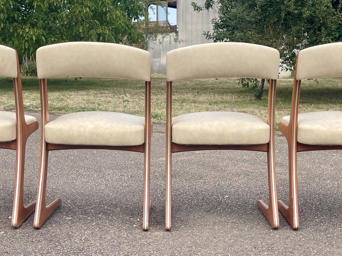 BAUMANN - Suite de 6 Chaises Kangourou-photo-6