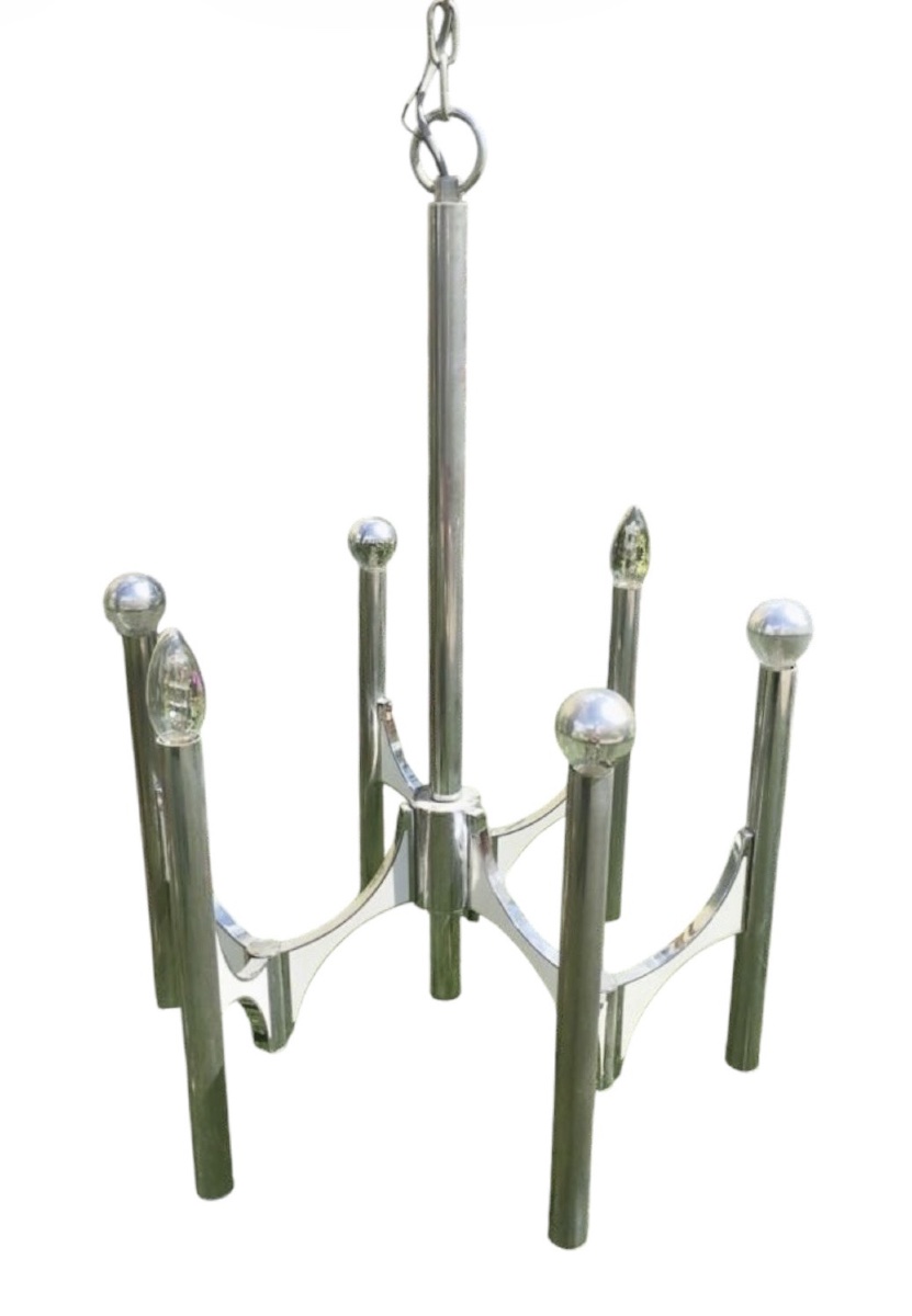 G. Sciolari - Vintage 6-light Chandelier, 1960