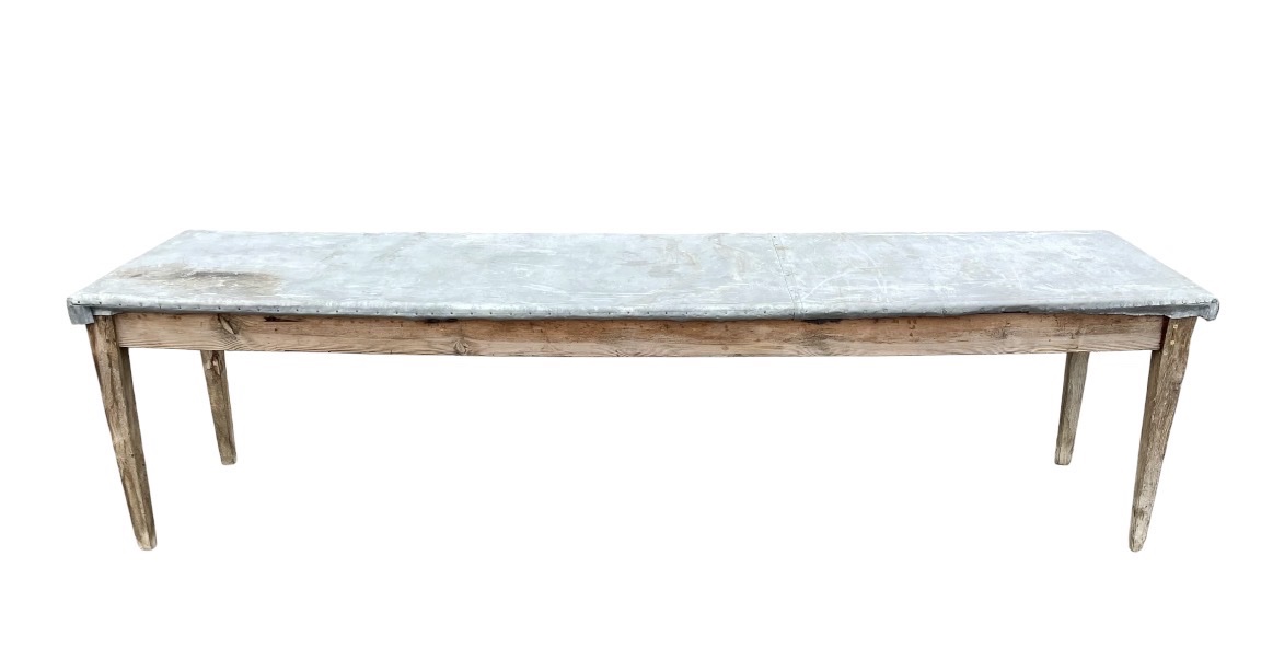 Grande Table de Fleuriste / Table de ferme-photo-2