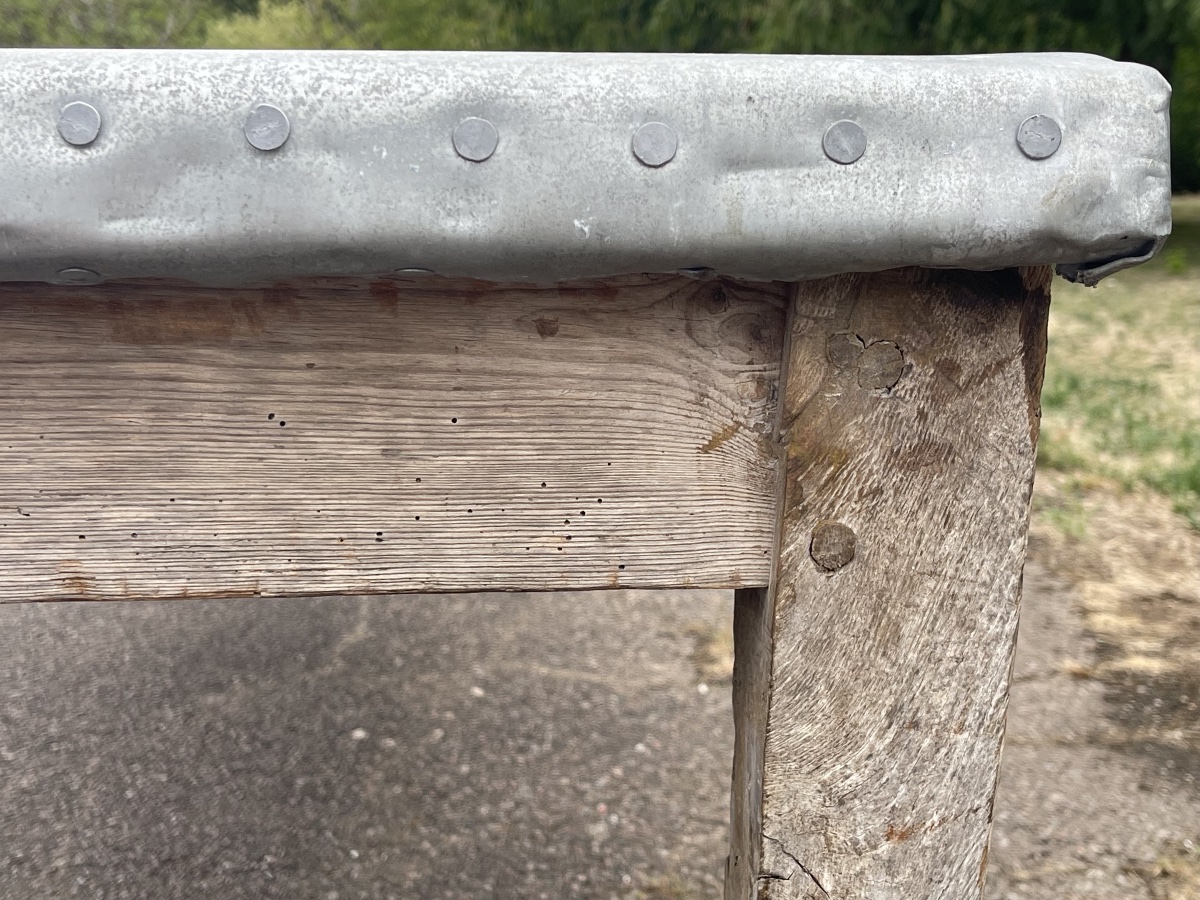 Grande Table de Fleuriste / Table de ferme-photo-6