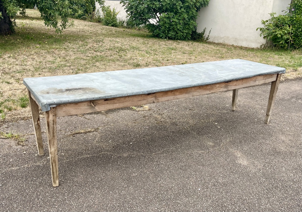 Grande Table de Fleuriste / Table de ferme-photo-7