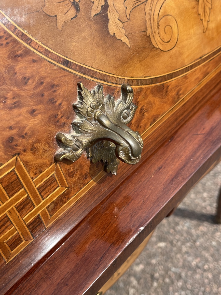 Louis XV-style Cylindrical "bureau / Bonheur Du Jour" Desk-photo-1