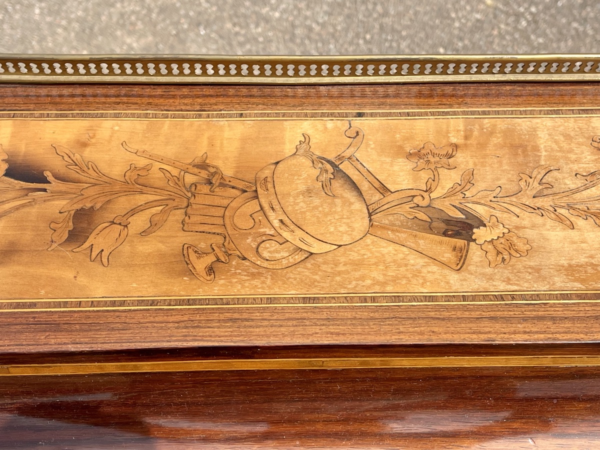 Louis XV-style Cylindrical "bureau / Bonheur Du Jour" Desk-photo-3