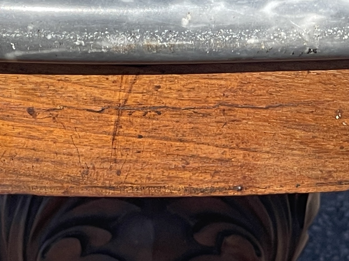 Mahogany Side Table From The Empire/restoration Period -photo-2