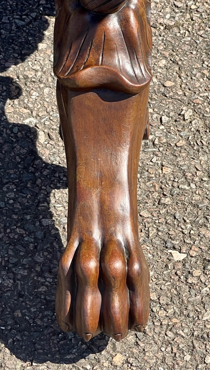 Mahogany Side Table From The Empire/restoration Period -photo-7