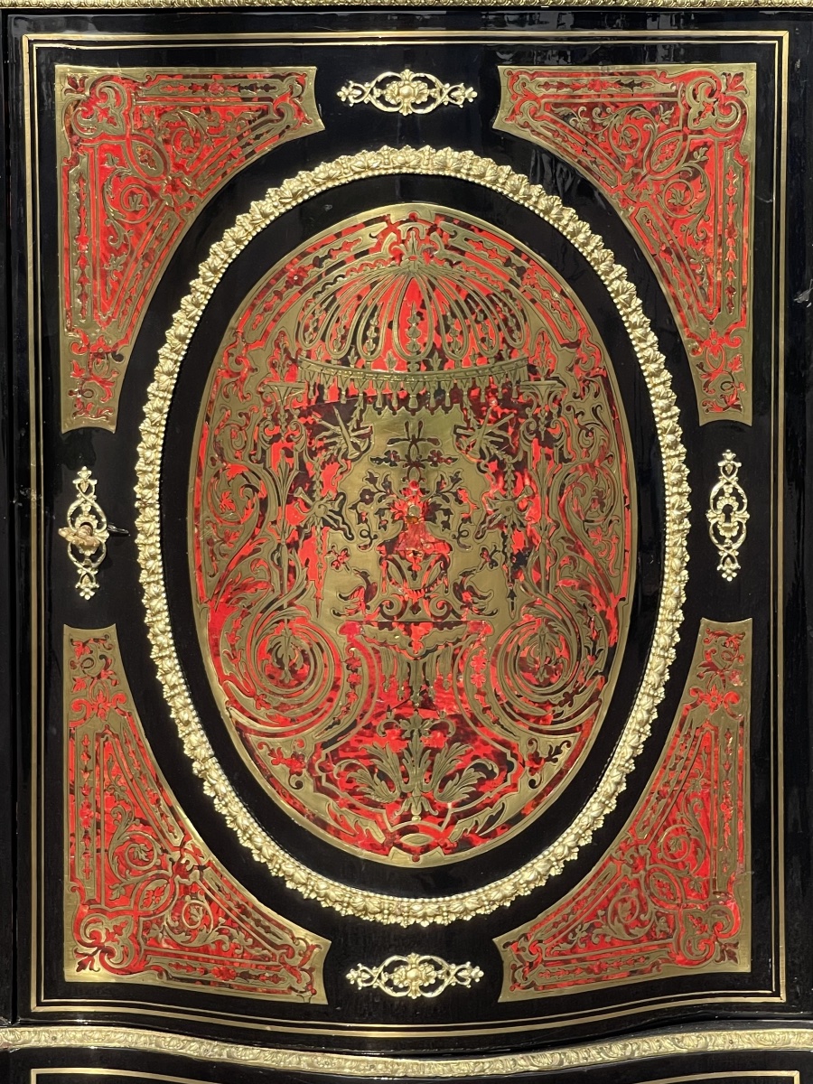 Buffet d’appui Marqueterie Boulle Napoléon III -photo-2