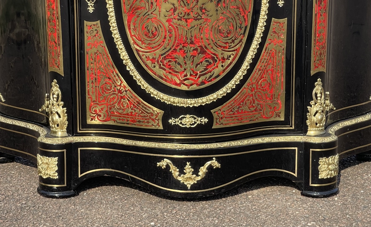 Buffet d’appui Marqueterie Boulle Napoléon III -photo-4
