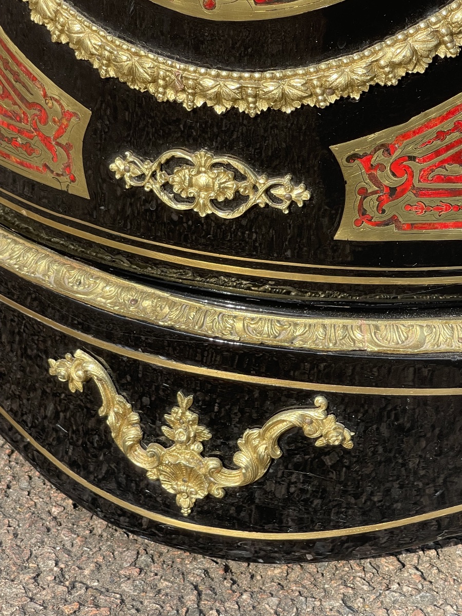 Buffet d’appui Marqueterie Boulle Napoléon III -photo-1