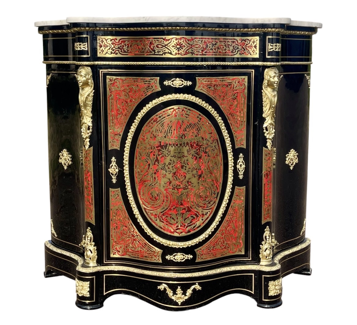 Buffet d’appui Marqueterie Boulle Napoléon III 