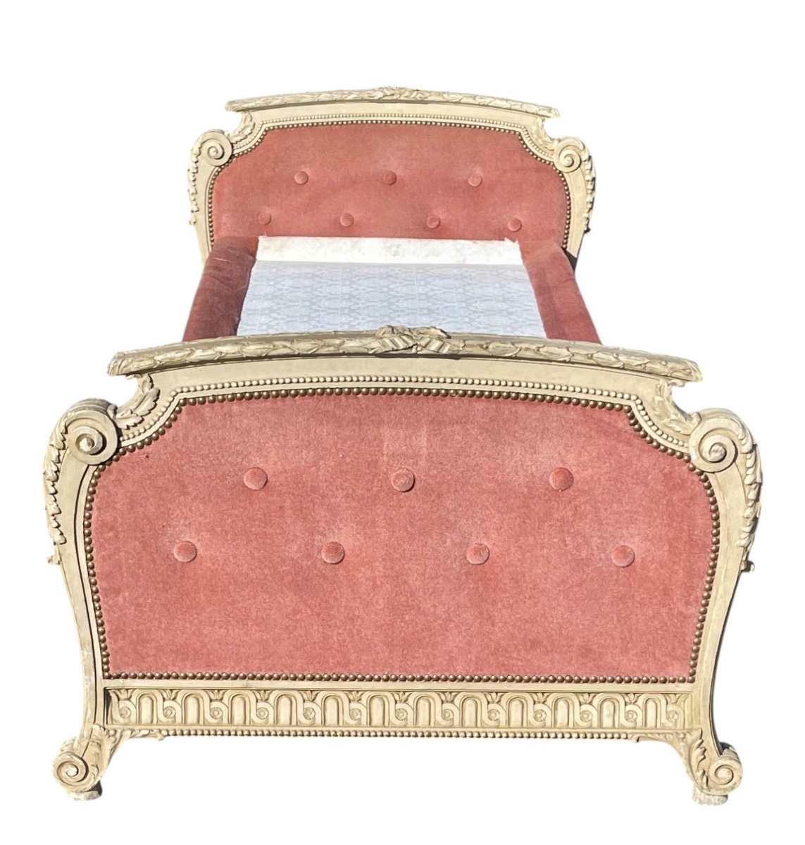 Small Transition Louis XV/louis XVI Style Bed-photo-2