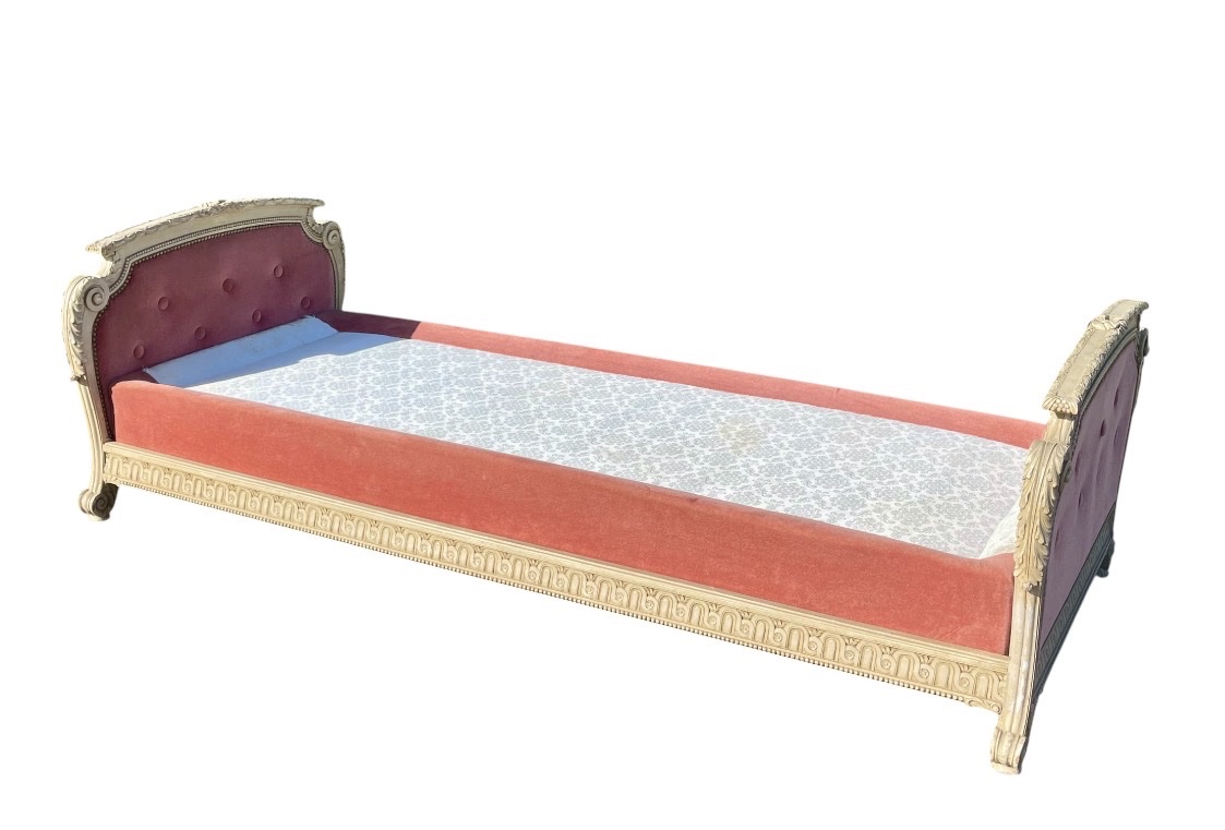 Small Transition Louis XV/louis XVI Style Bed-photo-4