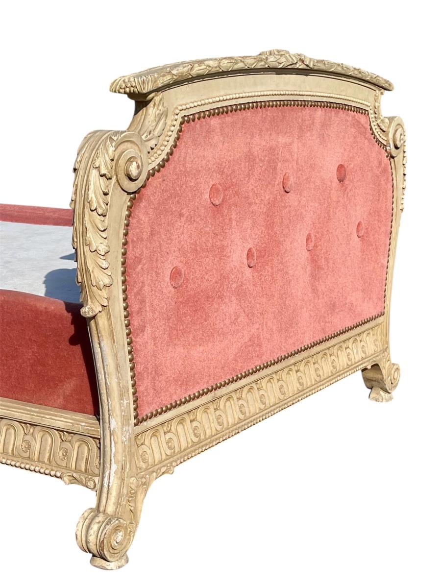 Small Transition Louis XV/louis XVI Style Bed-photo-1