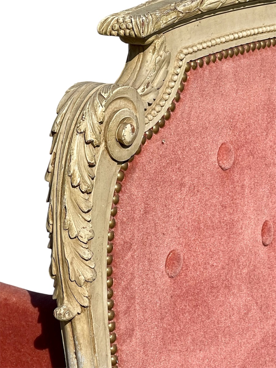 Small Transition Louis XV/louis XVI Style Bed-photo-2