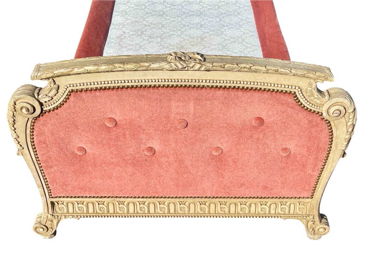 Small Transition Louis XV/louis XVI Style Bed-photo-4