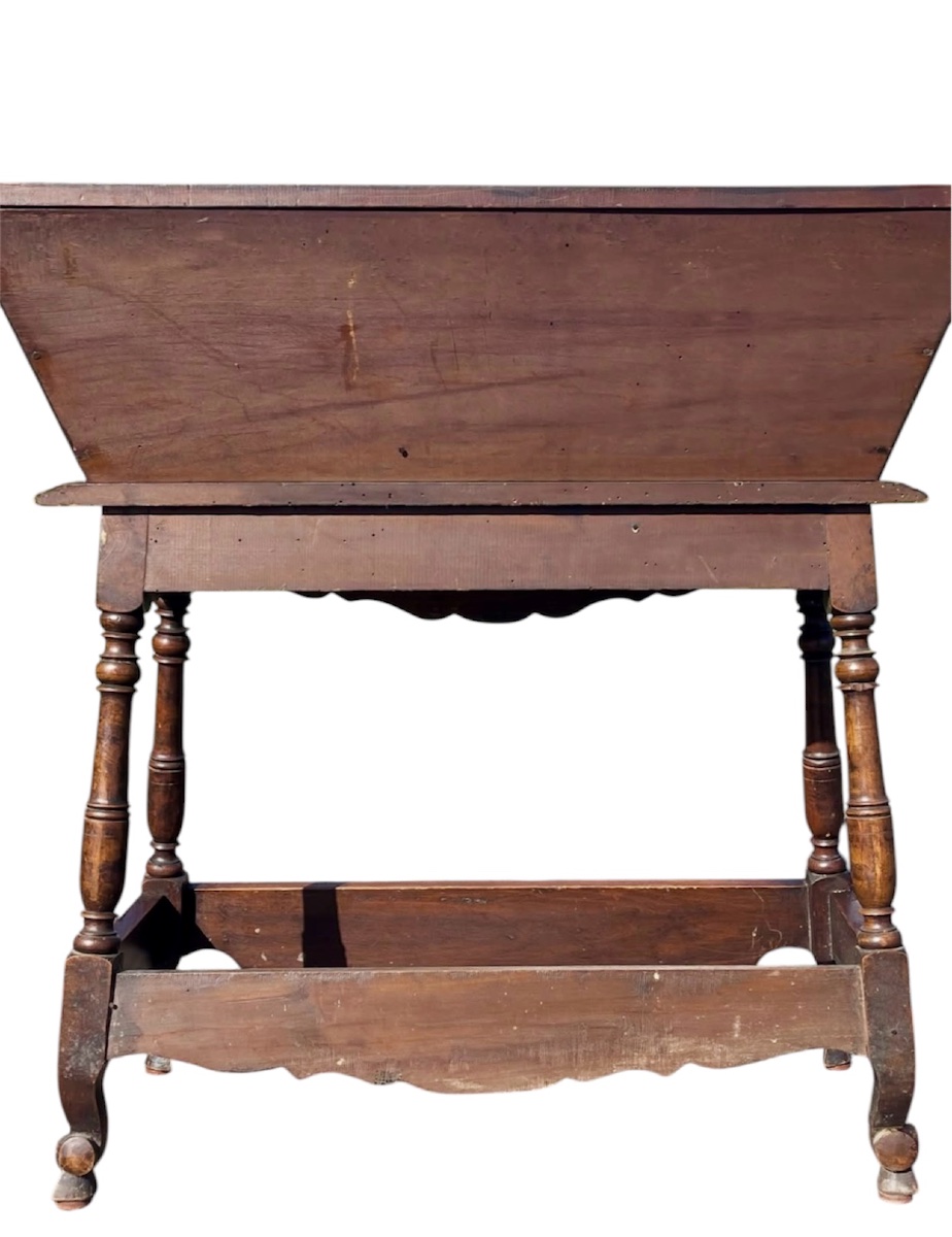 Provençal Kneading Trough Made Of Solid Walnut -photo-5