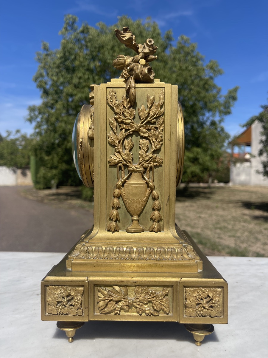 RAINGO Frères - Pendule en Bronze Doré -photo-1